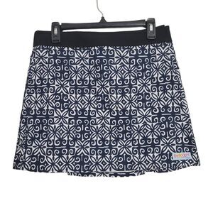 RipSkirt Hawaii Floral Navy Blue Aloha Rip Mini Skirt Sz M Beach Coverup Surfing